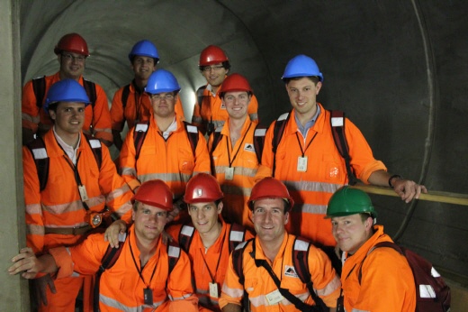 Besichtigung der NEAT Baustelle im Jahr 2011 Führung durch den Stollen des berühmtesten Tunnels der Schweiz